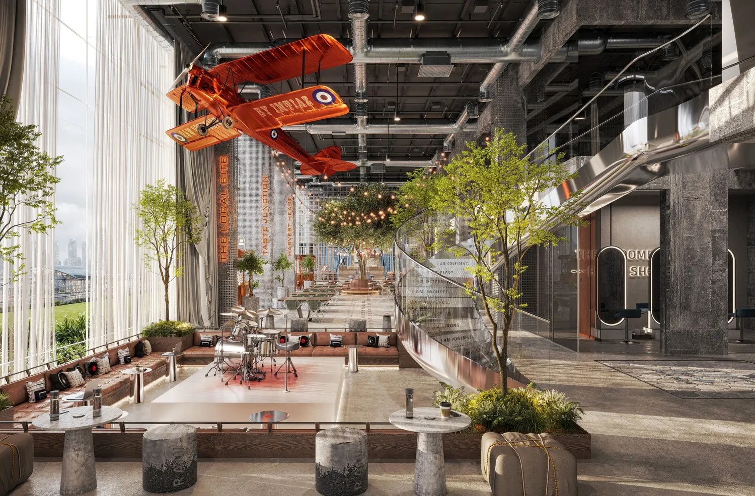 Multi-purpose area at Raw District 2.