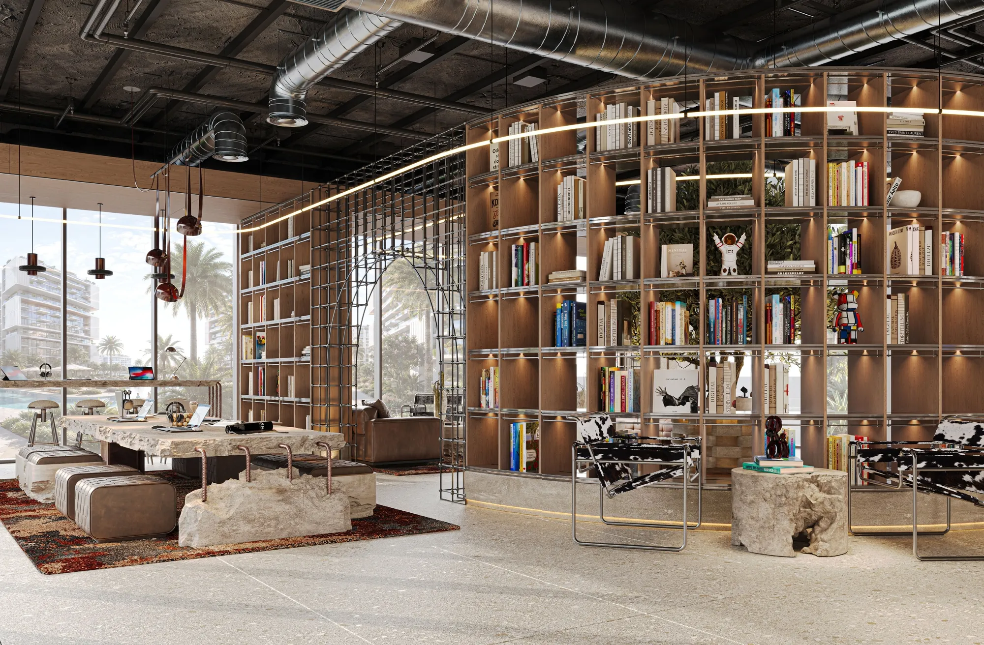 Reading room at Raw District 2.
