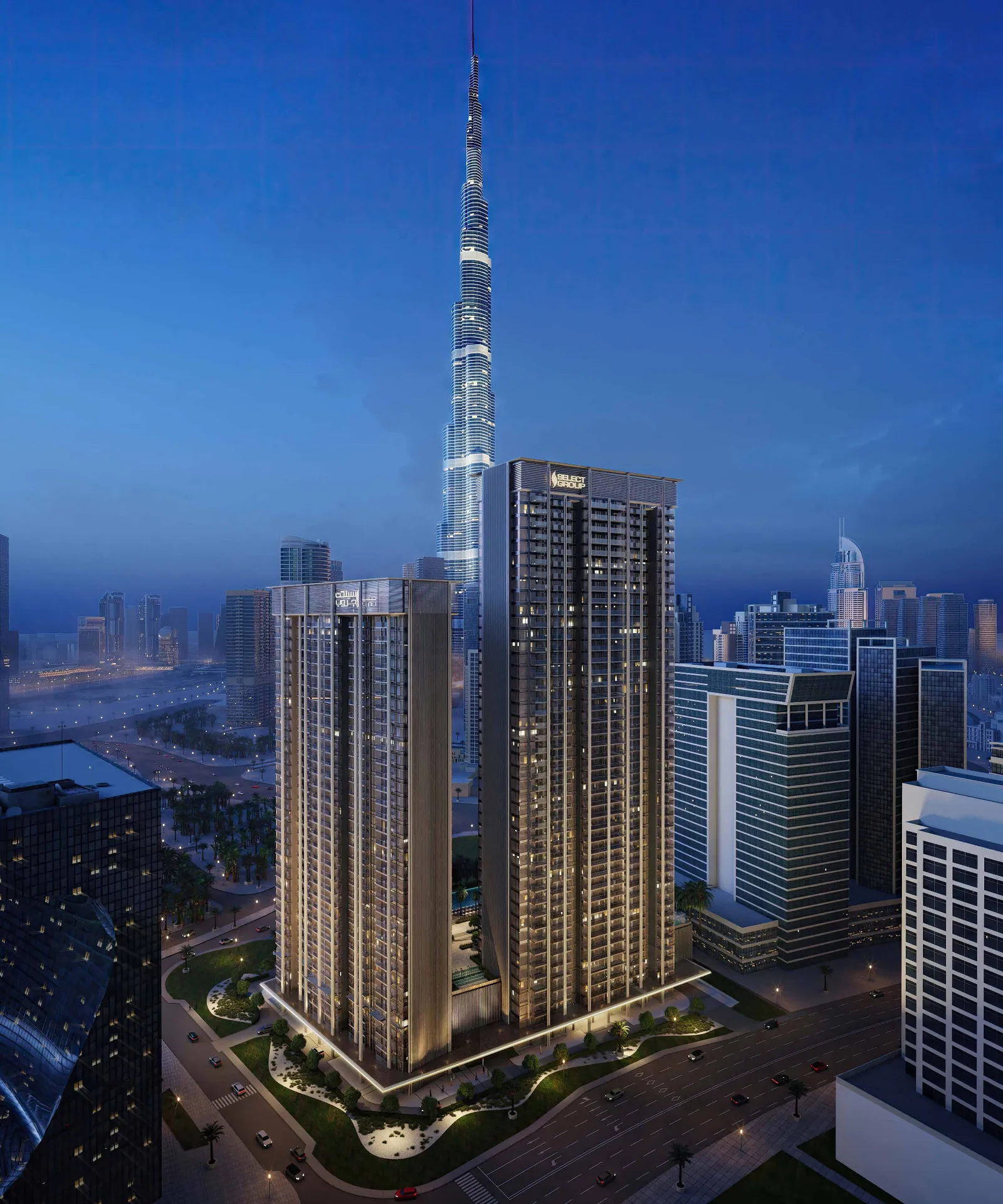 Ready two-bed, The Edge, Business Bay, Dubai, UAE.