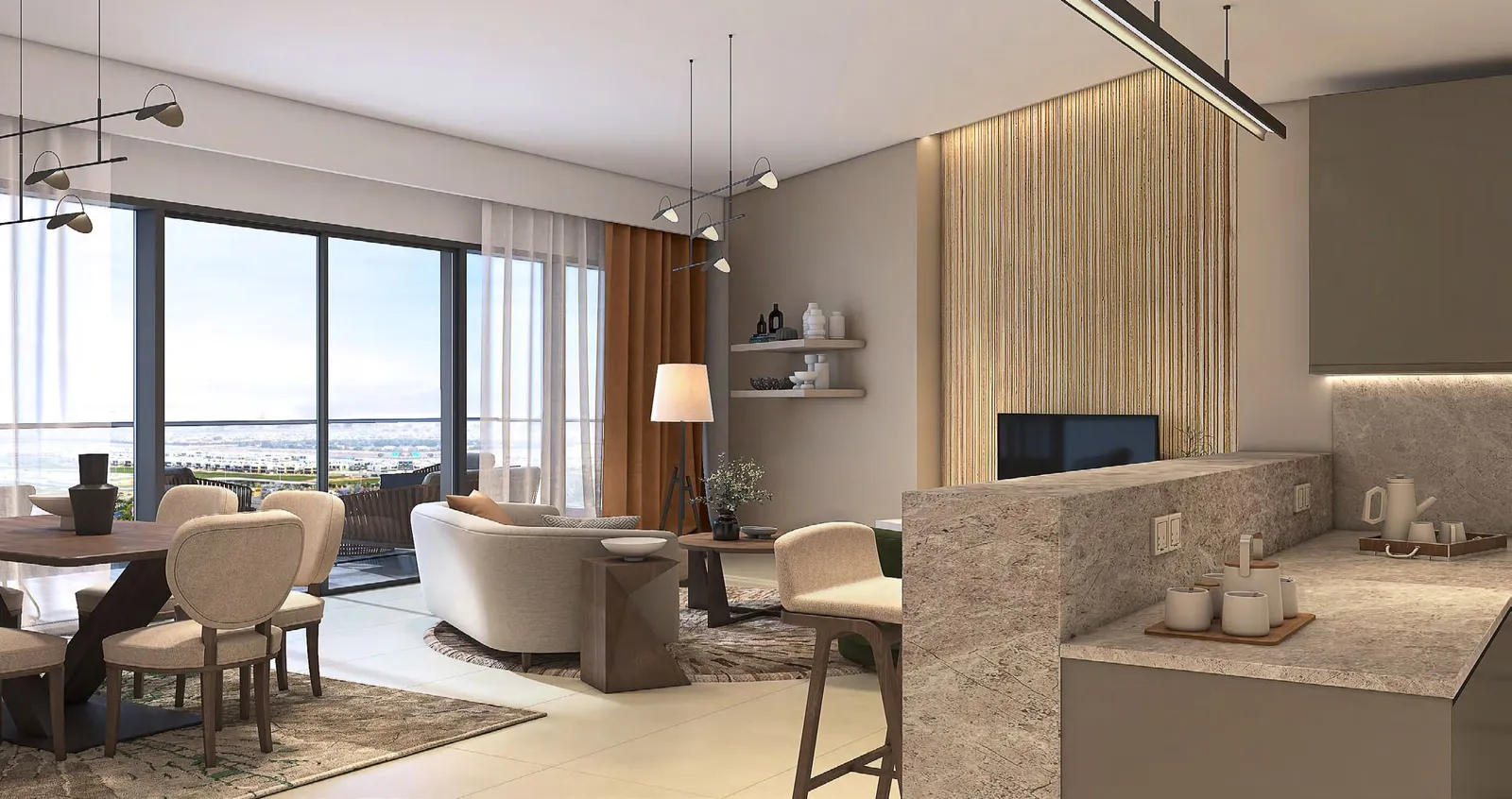 Golf Greens, Damac Hills · render 2