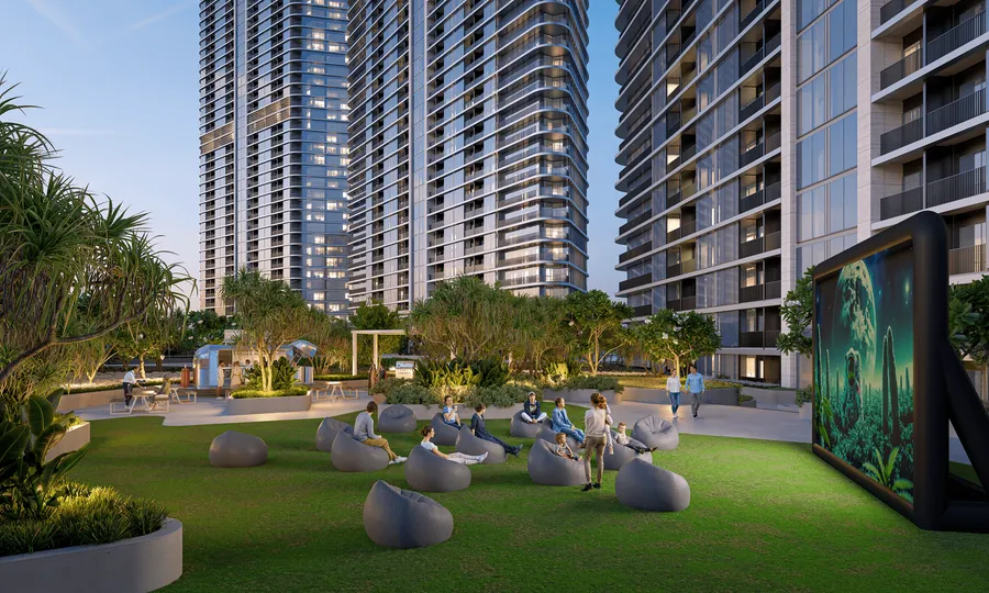 Outdoor Cinema at Sobha Solis.
