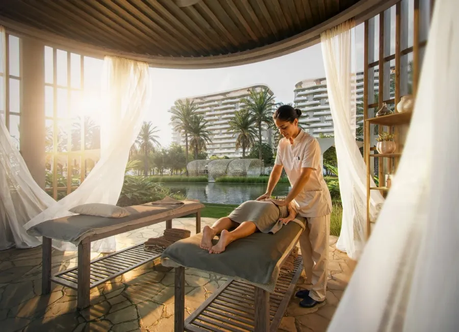 Outdoor Spa at Valencia.