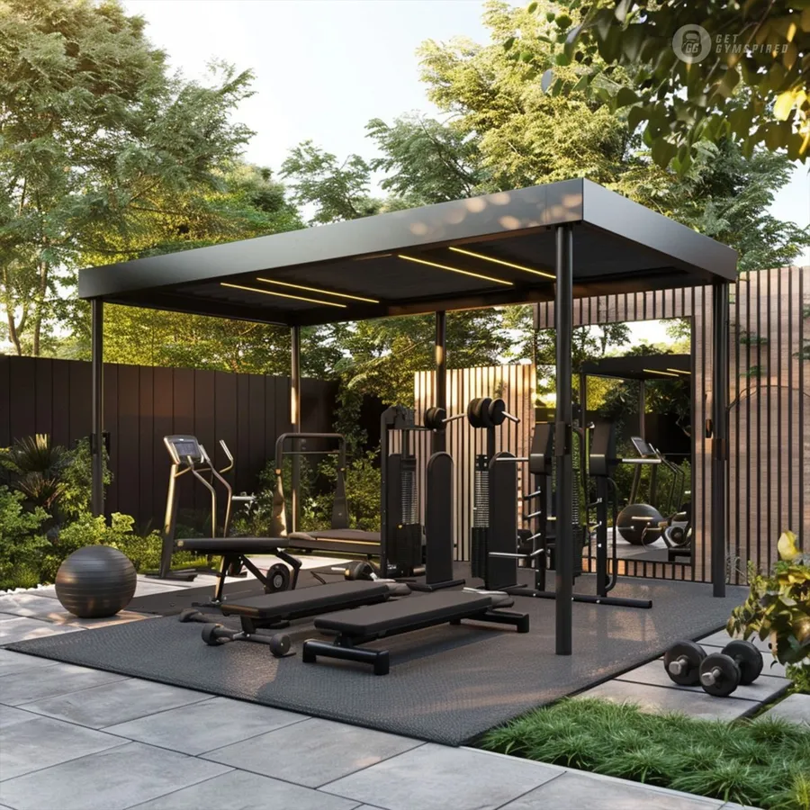 Relaxation Garden And Outdoor Gym Area at Marina Cove.