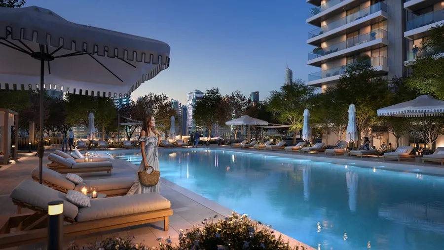Outdoor Swimming Pool at Marina Cove.