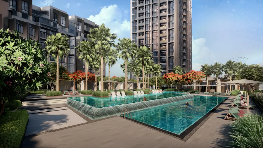Swimming Pool at Design Quarter.