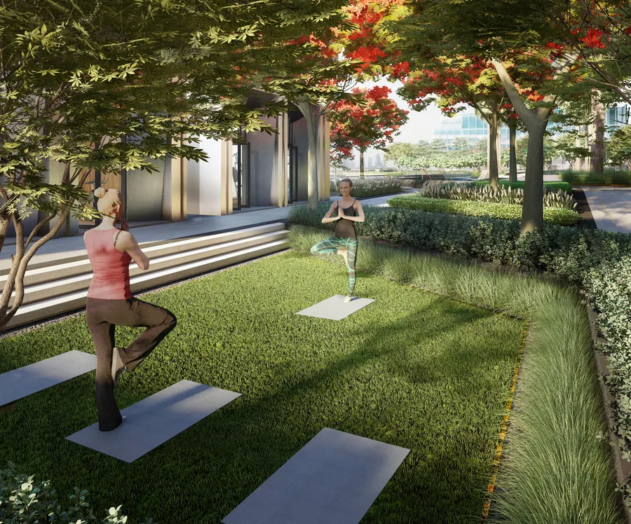 Yoga Area at Design Quarter.