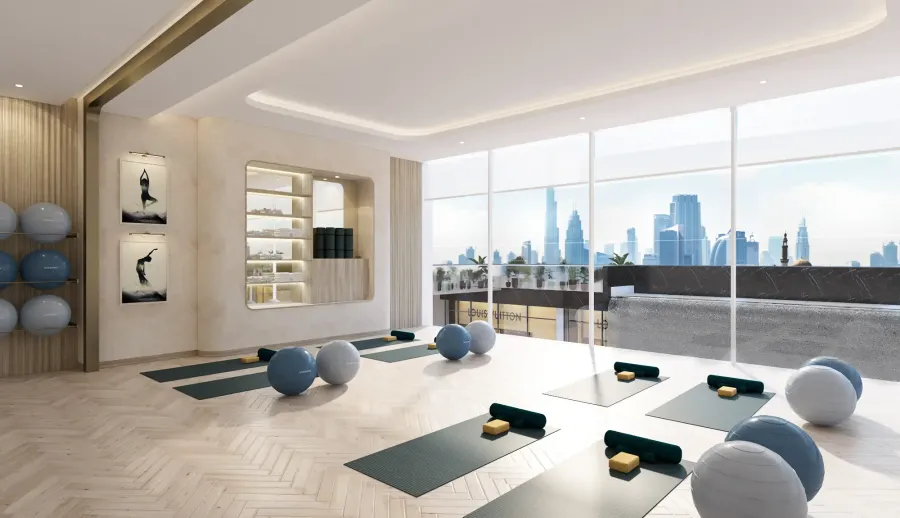 Indoor Yoga at Riviera 58.