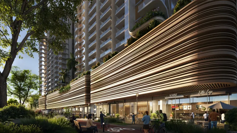 Retail & Dining at Jaddaf Beach Oasis.