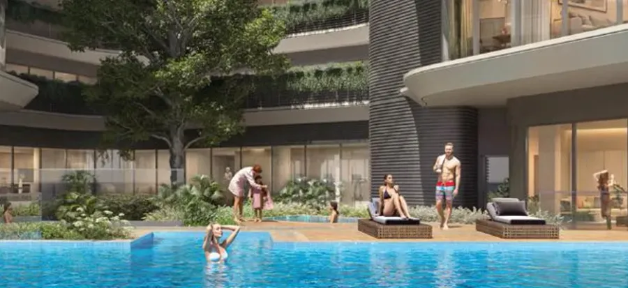 Swimming Pools for Adults and Kids at Azizi Rose.