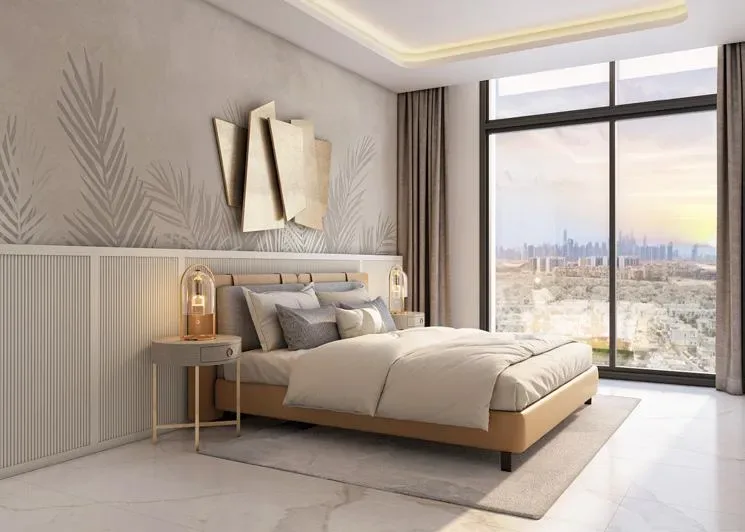 Interior render at Azizi Rose.