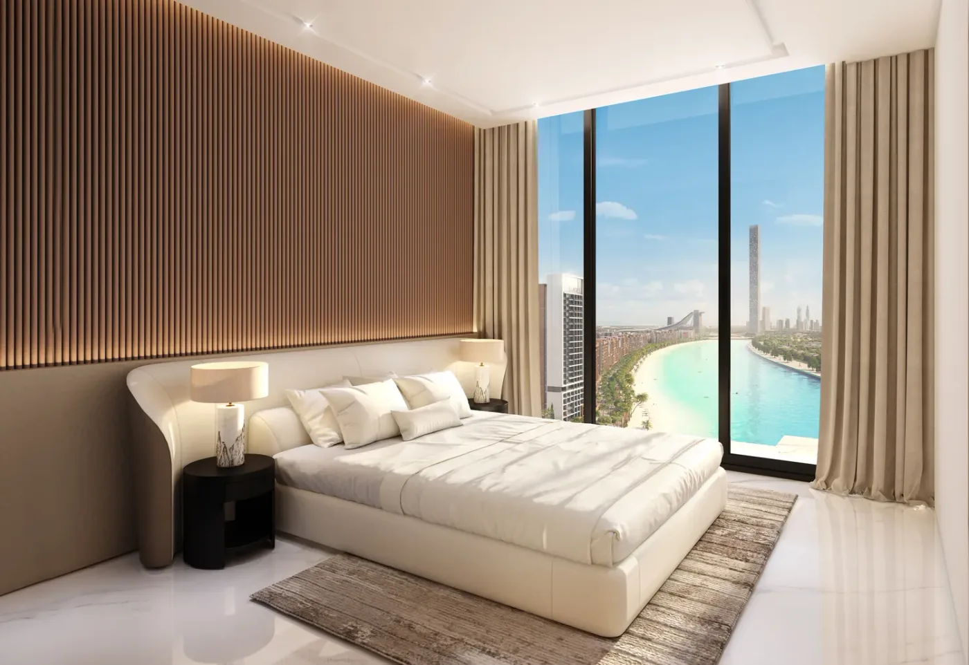 Interior render at Riviera 60.