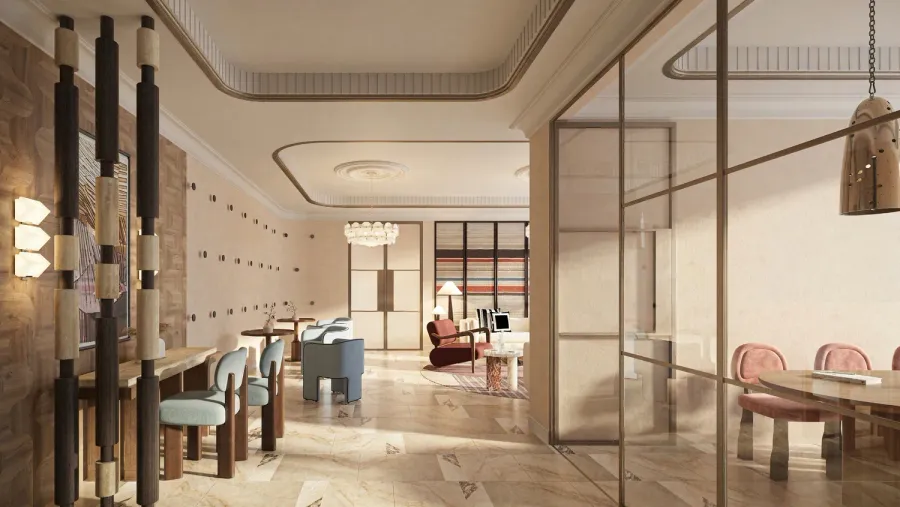Event Room & Library at Le Château.