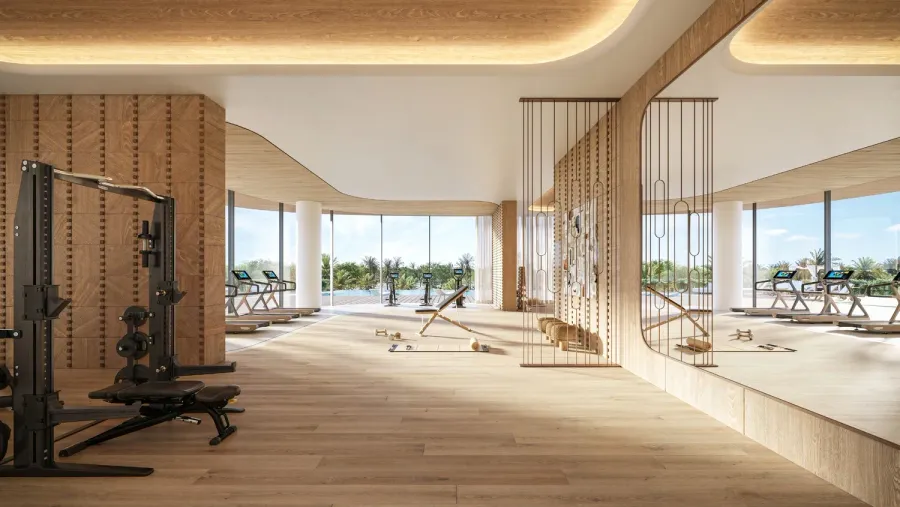 Gym at Le Château.