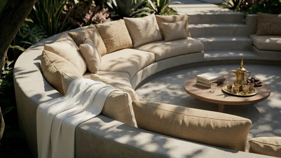 Sunken Seating at Arancia Yards.