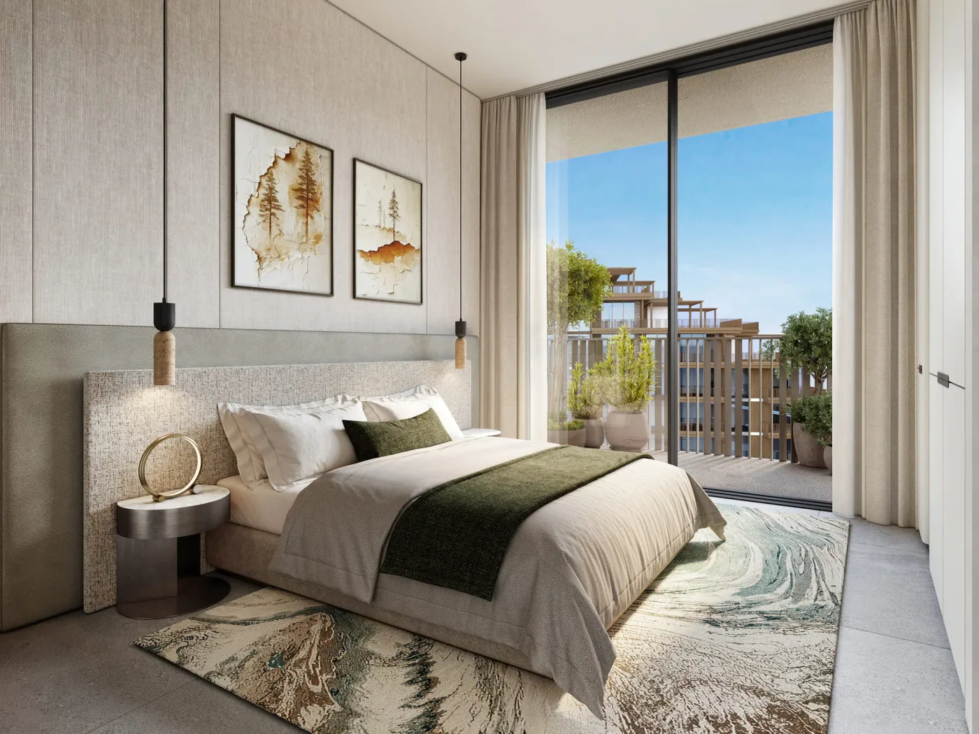 Interior render at Arancia Yards.