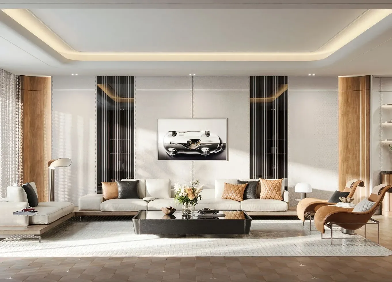 Interior render at Project Maybach.