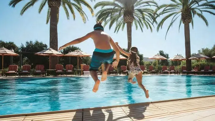 Adults' & Kids' Swimming Pools at Binghatti Etherea.