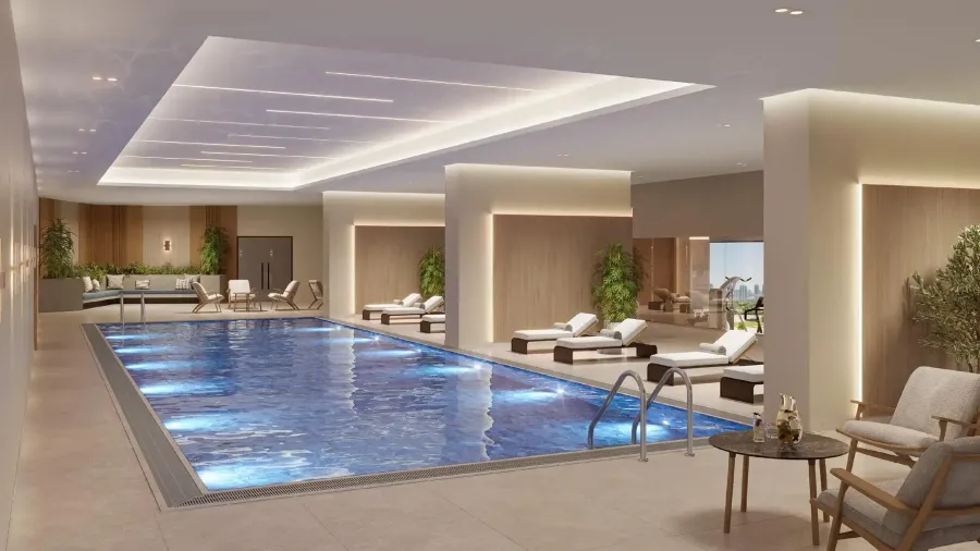 Swimming Pool at Binghatti Skyflame.