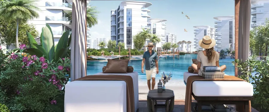 Outdoor Spa at Damac Lagoons Views Phase 3.