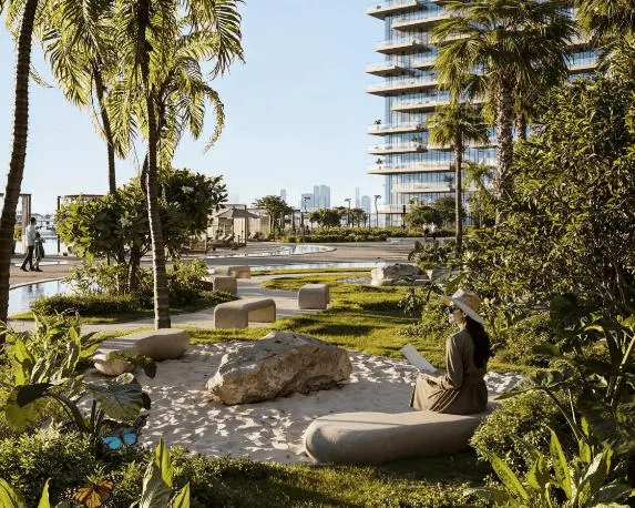 Calm Palm Garden at Damac District.