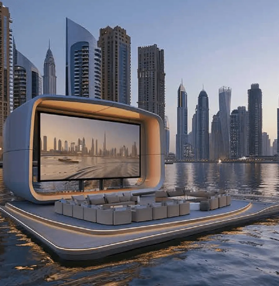 Floating Cinema at Riverside by Damac.