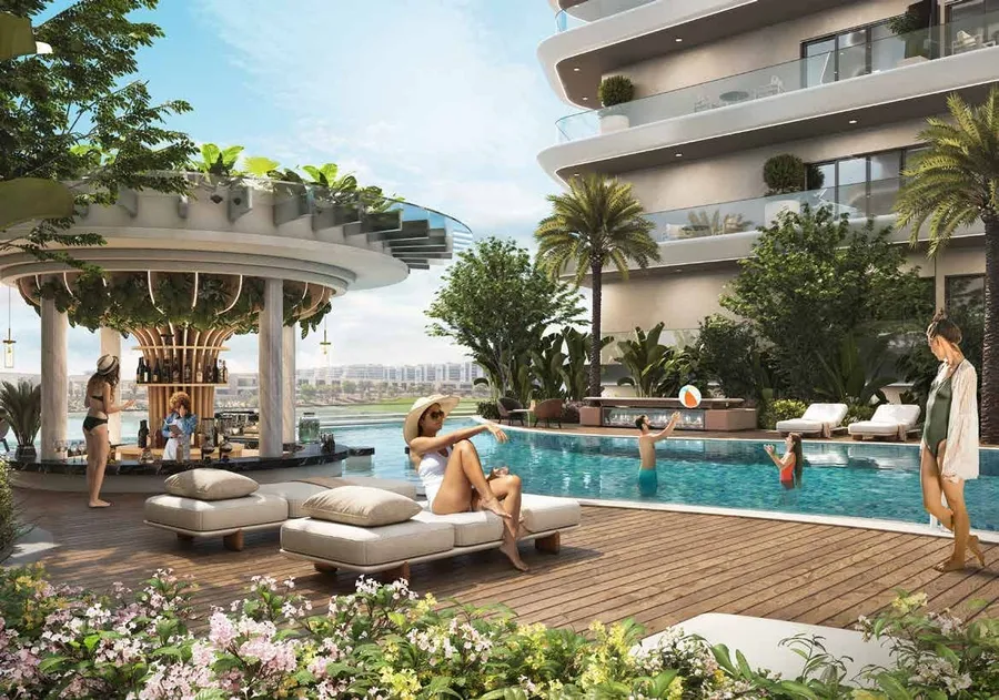 Swim-Up Bar at Elo 2 and 3 Damac.