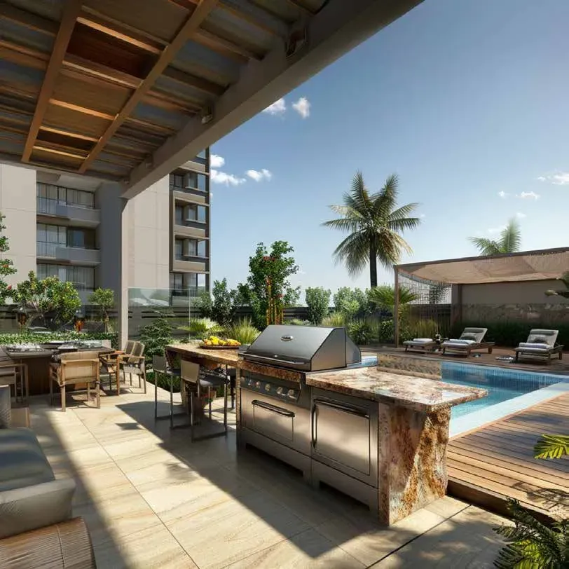 BBQ Area at Elo Damac.