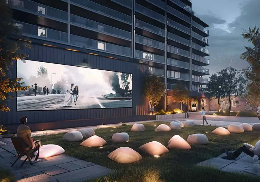 Outdoor Cinema at Elo Damac.