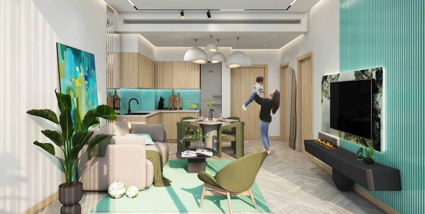 Interior render at Elo Damac.