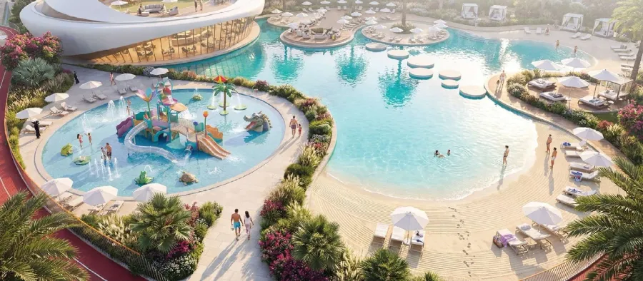 Swimming Pool & Kids Aqua Park at Greenz.