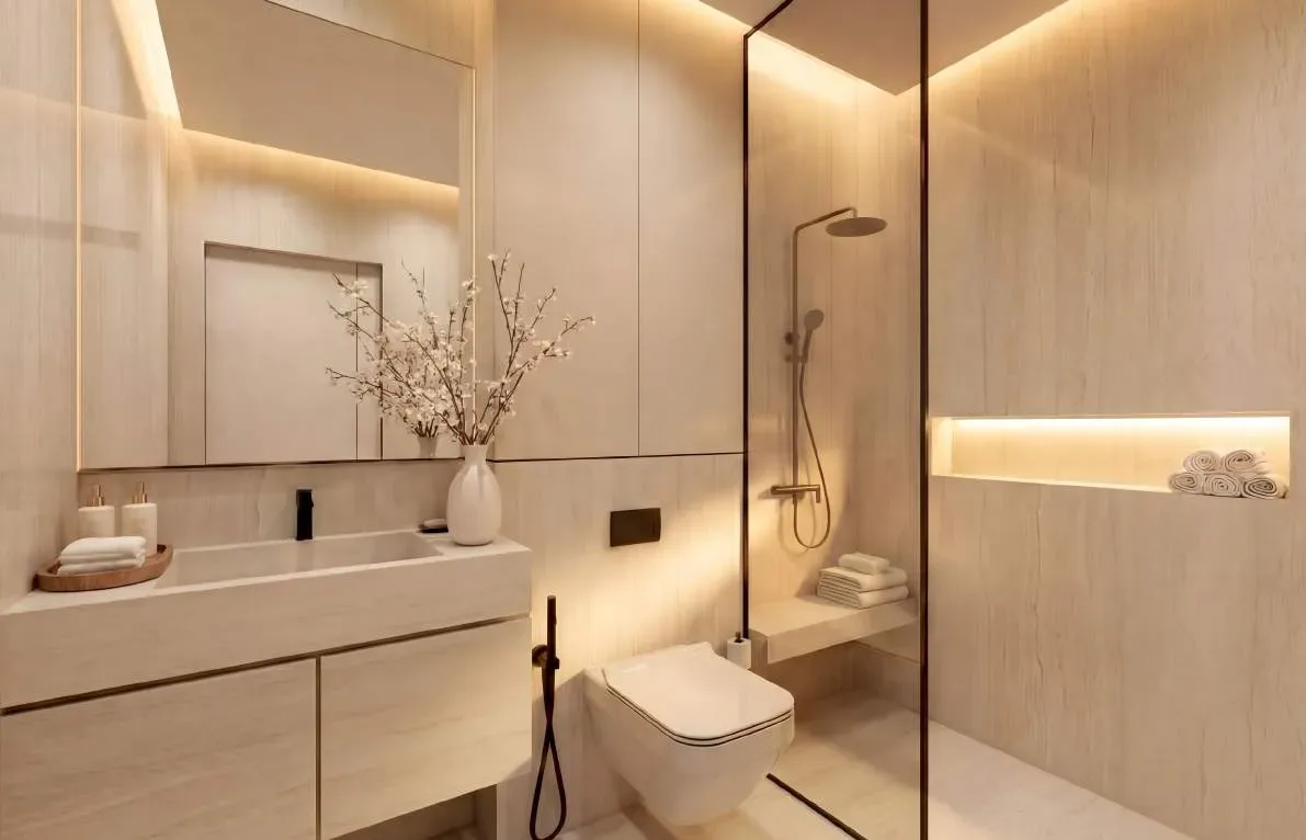 Interior render at Serenz.
