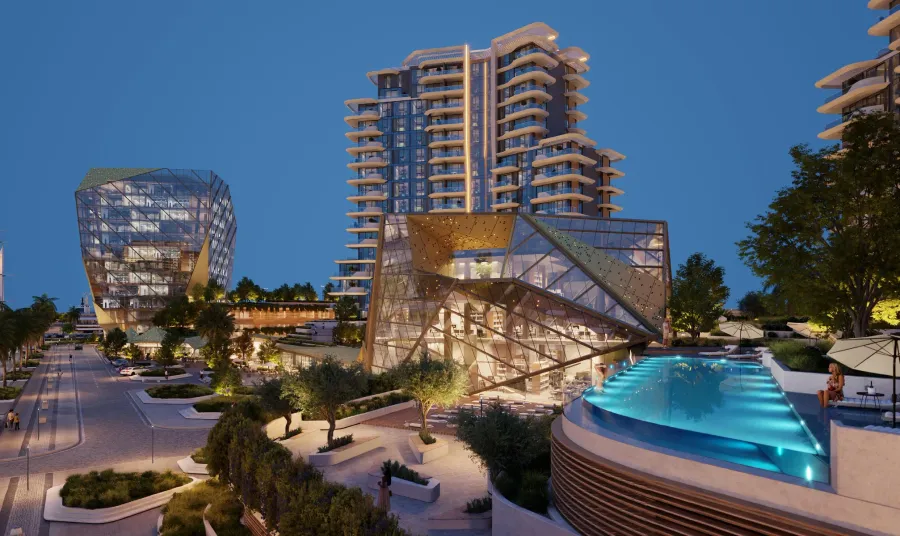 Pool at Portside Square.