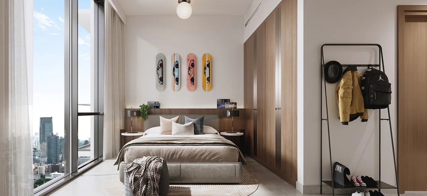Interior render at Belgravia Gardens.