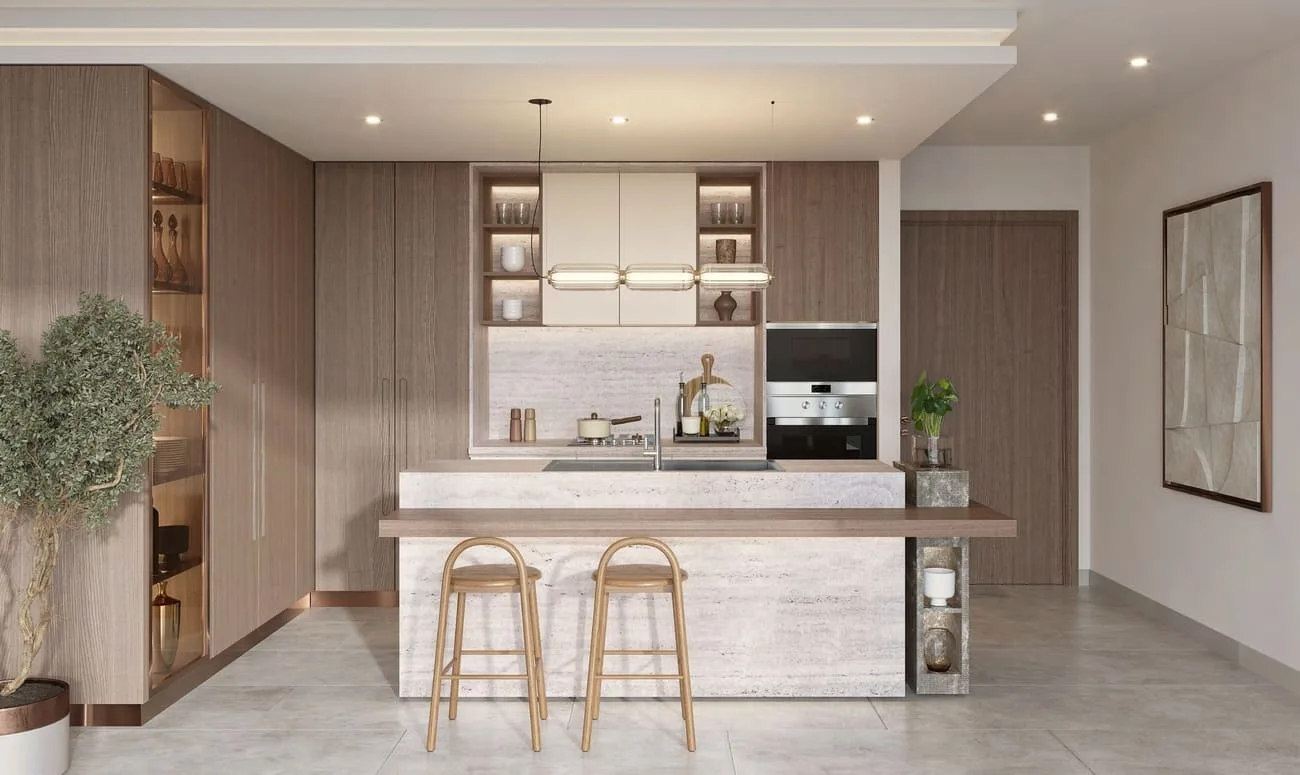 Interior render at The Hillgate.