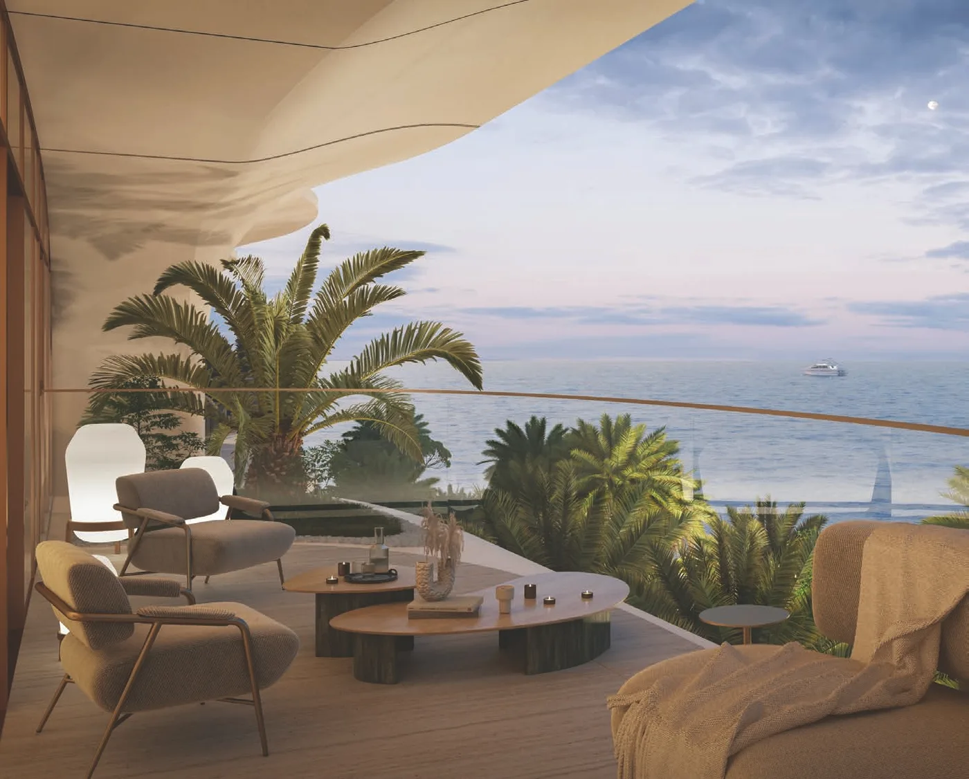Interior render at Ellington Ocean House.