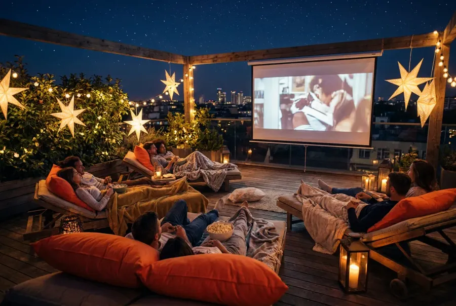 Outdoor Cinema at Everly Place.