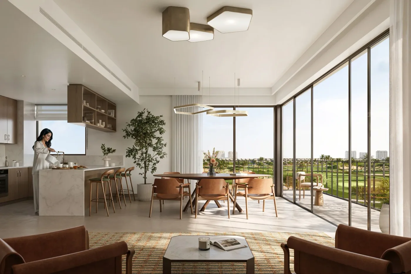 Interior render at Golf Vale.