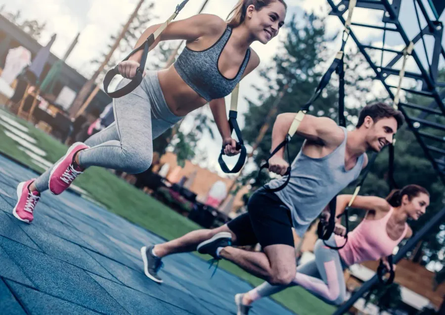 Outdoor Fitness at Terra Woods.
