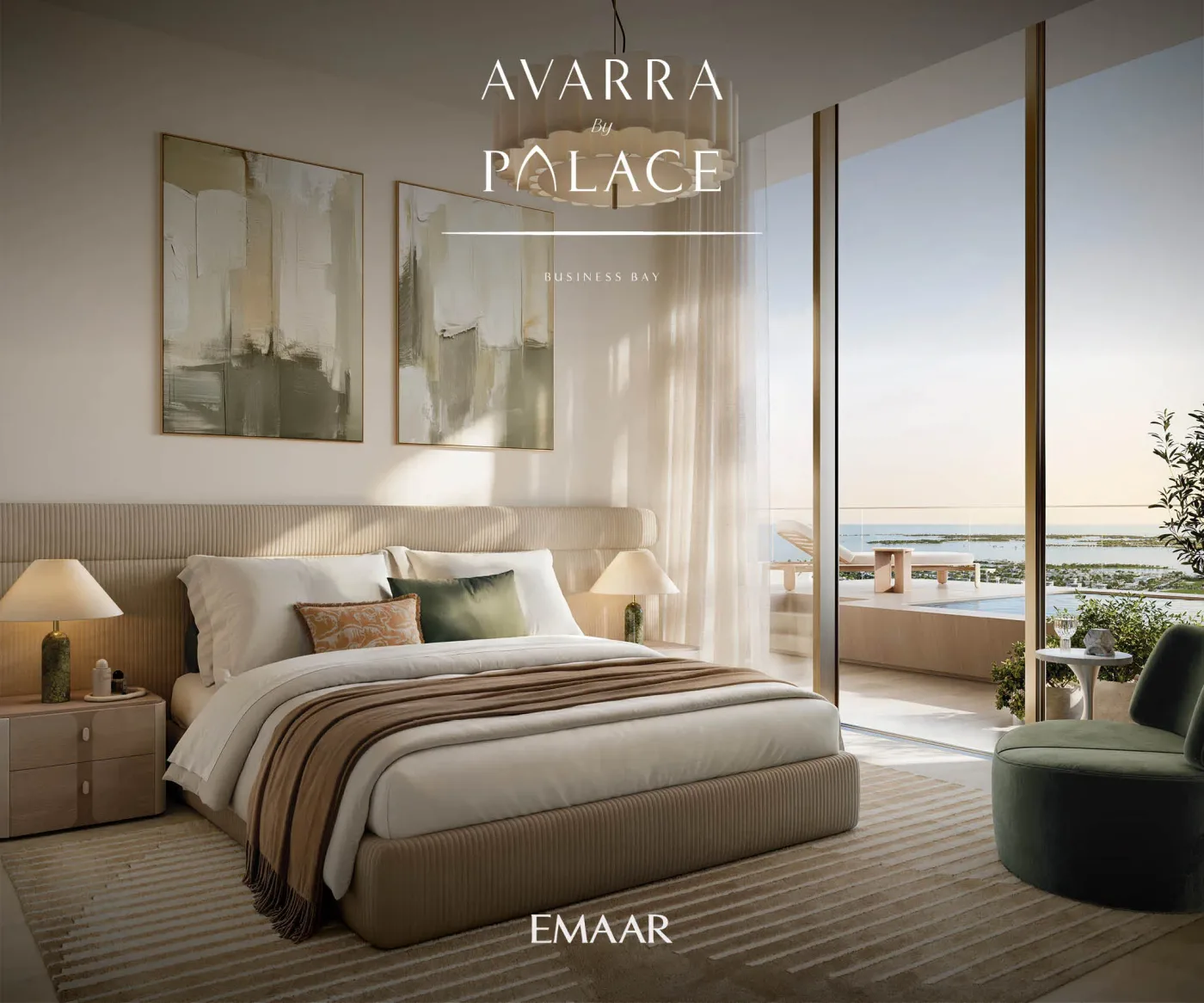 Interior render at Avarra by Palace.