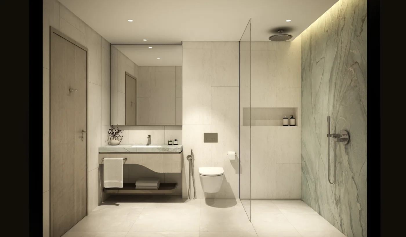 Interior render at Nourelle.