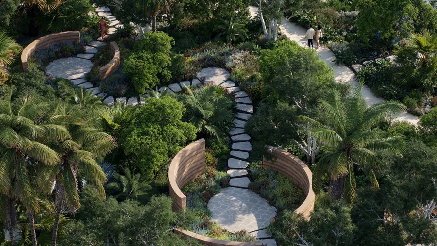 Hillside Gardens at Jumeirah Asora Bay.