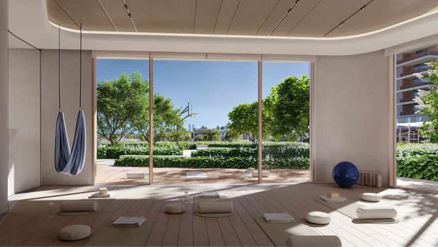 Yoga Studio at Palm Central Private Residences Phase 2.