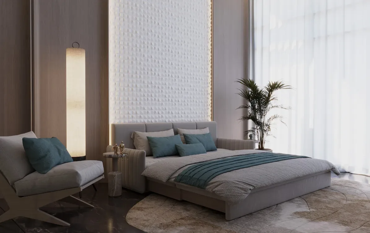 Interior render at Green Field.