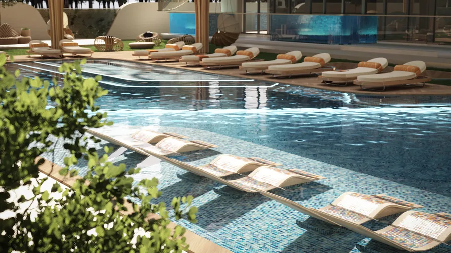 Water Beds at Samana Imperial Garden.