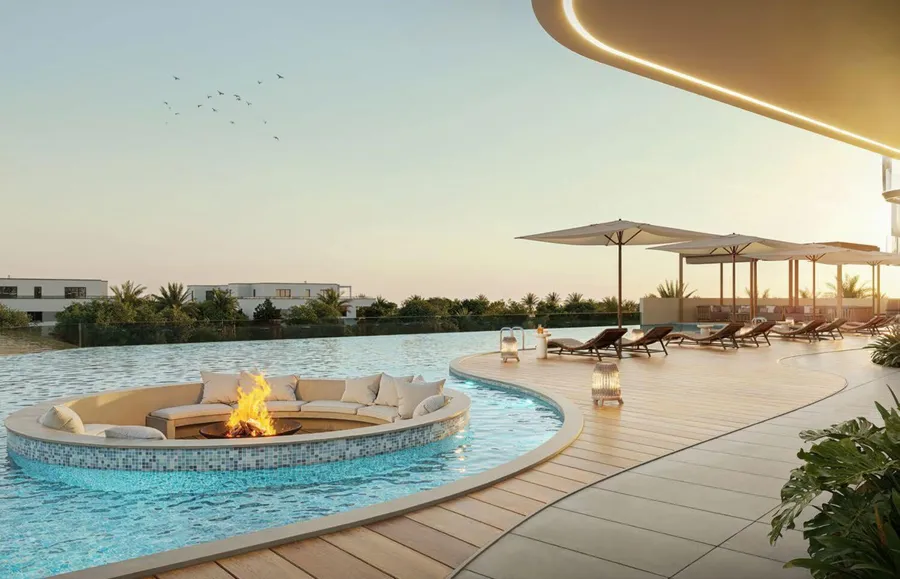 Fireplace at Samana Ocean Bay.