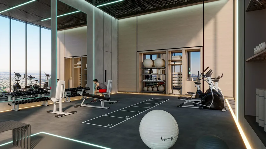 Indoor Gym at Samana Parkville.
