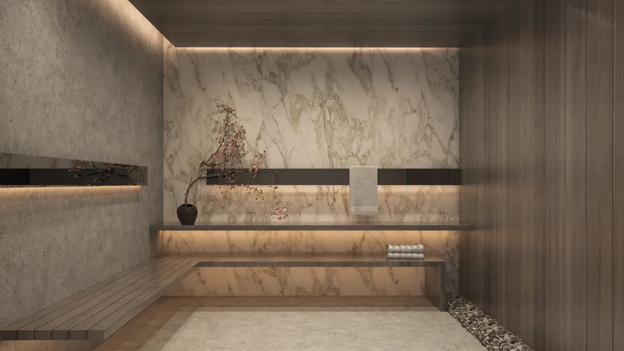 Steam Room & Sauna at Samana Parkville.