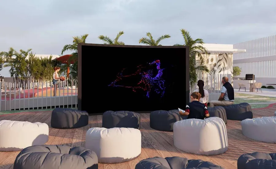 Outdoor Cinema at Samana Park Meadows.
