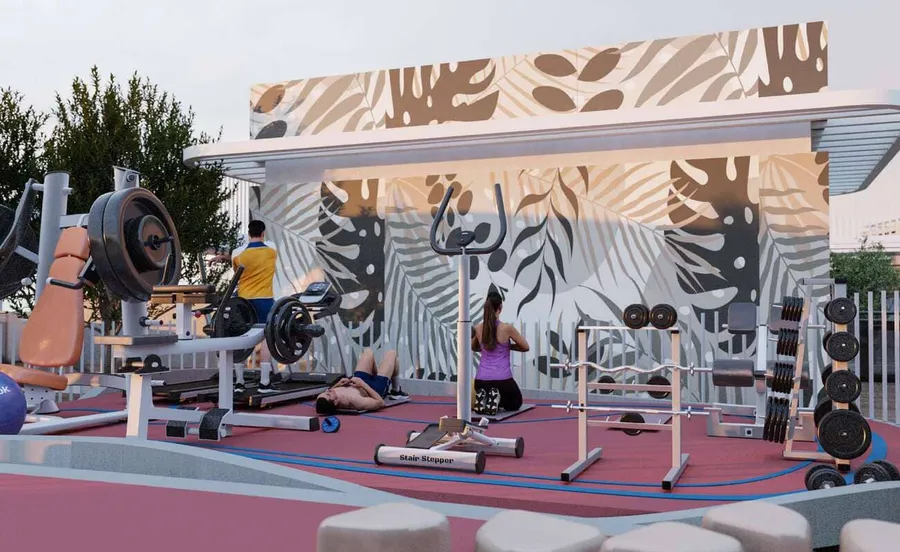 Outdoor Gym at Samana Park Meadows.