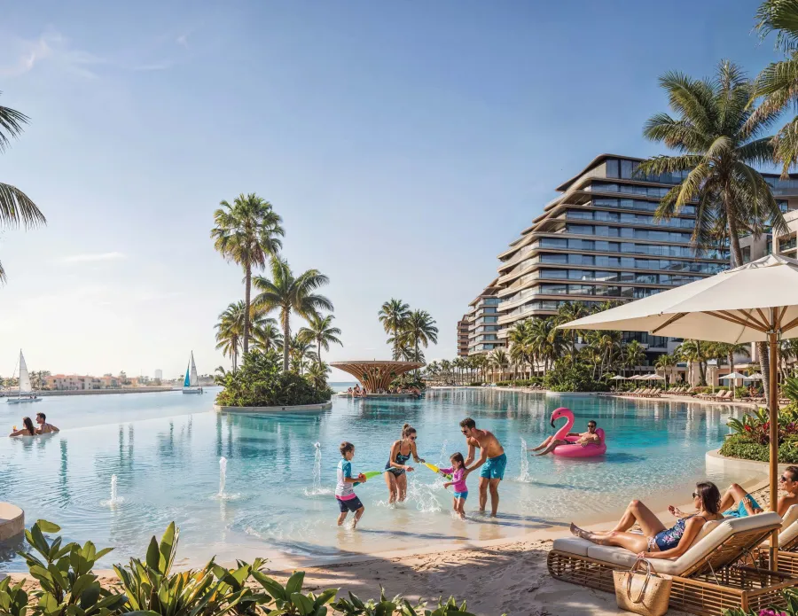 Swimming Pool at River Cove Residences at Sobha City.